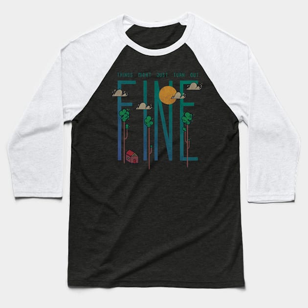 Breathe Baseball T-Shirt by againstbound